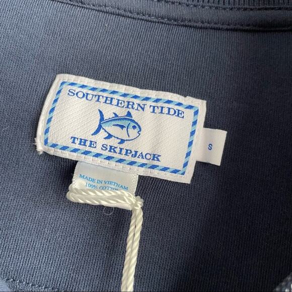 🆕 Skipjack 1/4 Zip Pullover in Blue Depths by Southern Tide NWT Navy sz Small - Picture 5 of 9